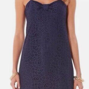 Lilly Pulitzer Navy Blue Lace Dress - Size 4